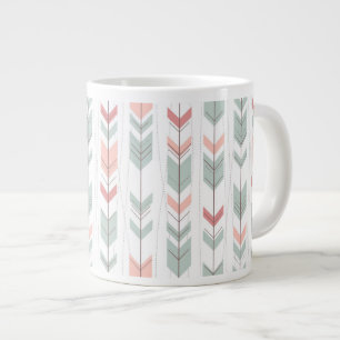 Geometriskt mönster i stil jumbo mugg