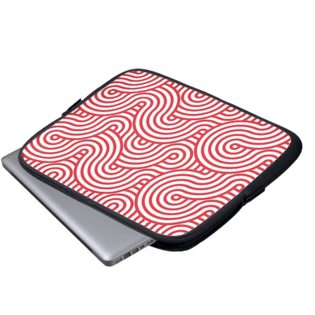 Geometriskt Mönster Laptop Fodral (Framre botten)