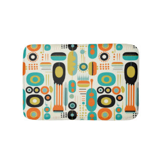 Geometriskt Mönster Livligt Retro Modernt från mit Badrumsmatta