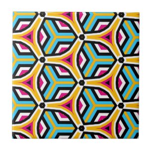 Geometriskt Mönster med multifärgad modern Chic Kakelplatta