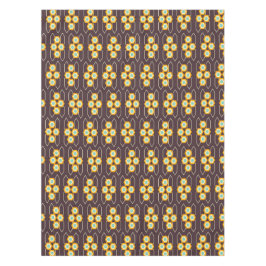 Geometriskt mönster med orange och blå hexagoner