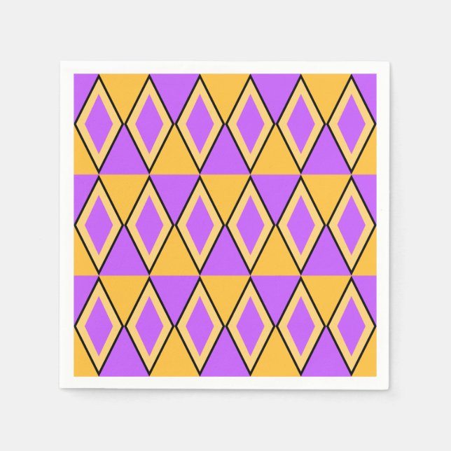 Geometriskt mönster pappersservett (Framsidan)