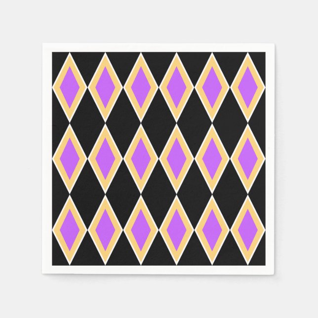 Geometriskt Mönster Pappersservett (Framsidan)