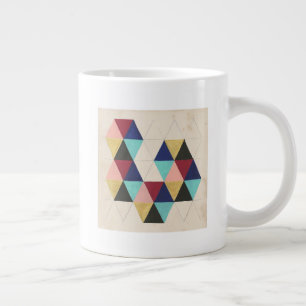 Geometriskt Mönster Play III Jumbo Mugg