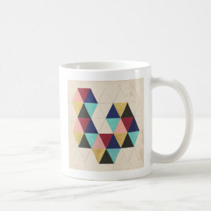 Geometriskt Mönster Play III Kaffemugg