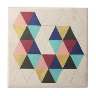 Geometriskt Mönster Play III Kakelplatta