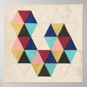 Geometriskt Mönster Play III Poster