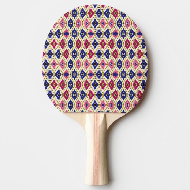 Geometriskt Mönster: Traditional Textile Illustra Pingisracket (Framsidan)