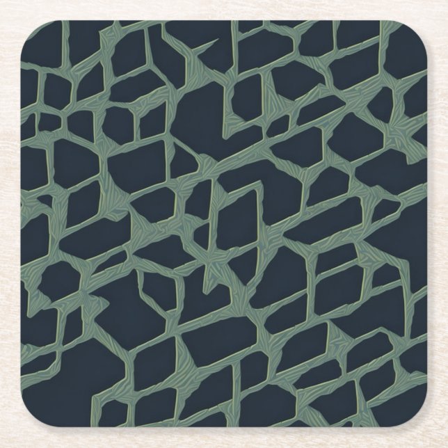 Geometriskt mönster underlägg papper kvadrat (Framsidan)