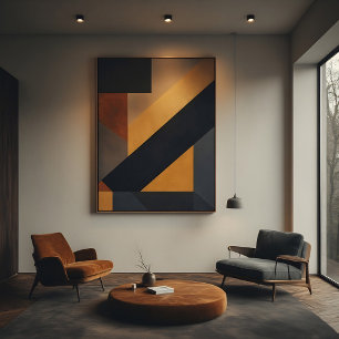Geometriskt mosaik canvastryck