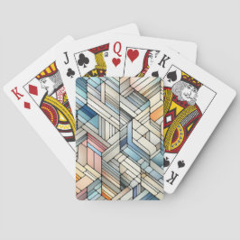 Geometriskt mosaikmönster casinokort