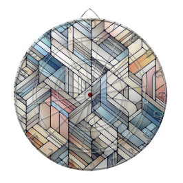 Geometriskt mosaikmönster darttavla