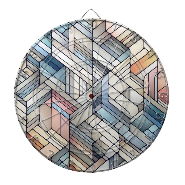 Geometriskt mosaikmönster darttavla (Framsidan)