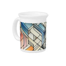 Geometriskt mosaikmönster kanna
