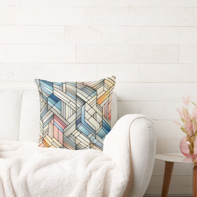 Geometriskt mosaikmönster kudde (Soffa)