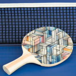 Geometriskt mosaikmönster pingisracket