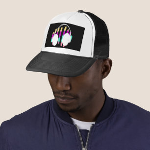 Geometriskt Namn Hörlurar DJ Rainbow Musik Barer Keps
