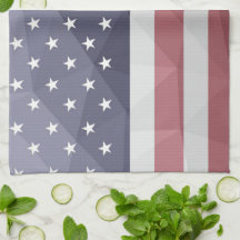 Geometriskt nät för Rött vitt blått USA flagga