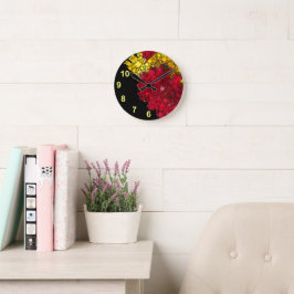 Geometriskt nummer för Contemporary av abstrakt fe Rund Klocka