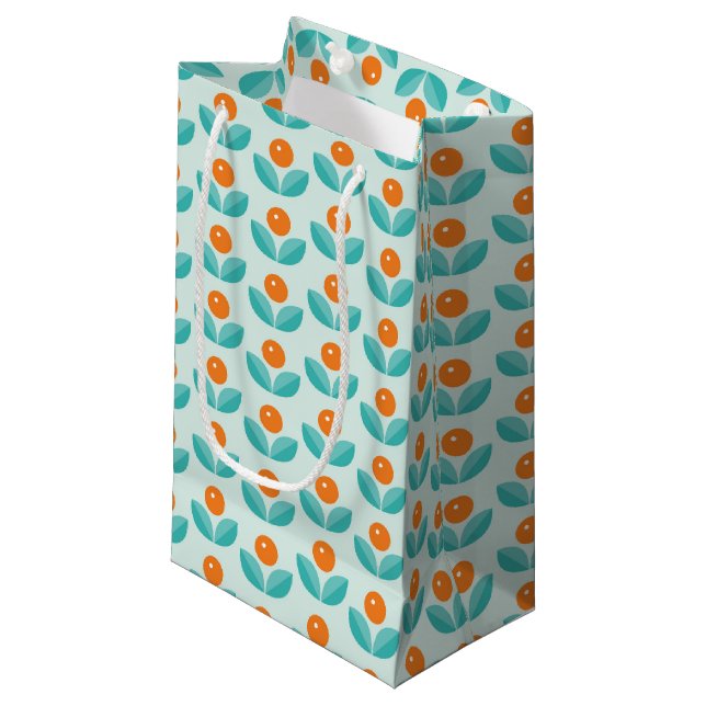 Geometriskt orange mönster för skandinavisk stil (Framsidan Vinklad)