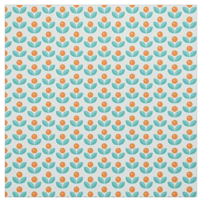 Geometriskt orange mönster för skandinavisk stil tyg (Provkarta)