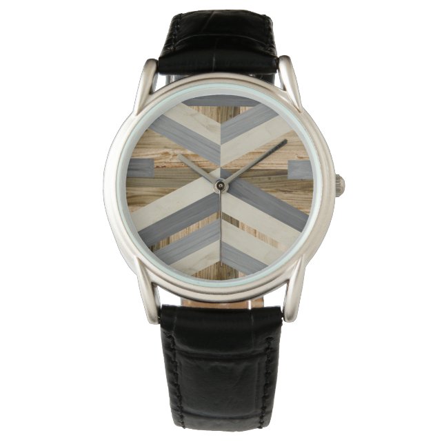 Geometriskt pålägg armbandsur (Framsida)