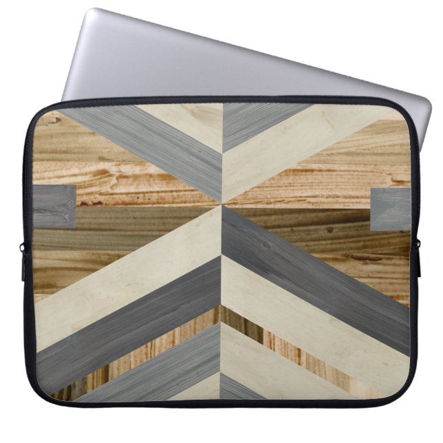 Geometriskt pålägg laptop fodral (Framsidan)