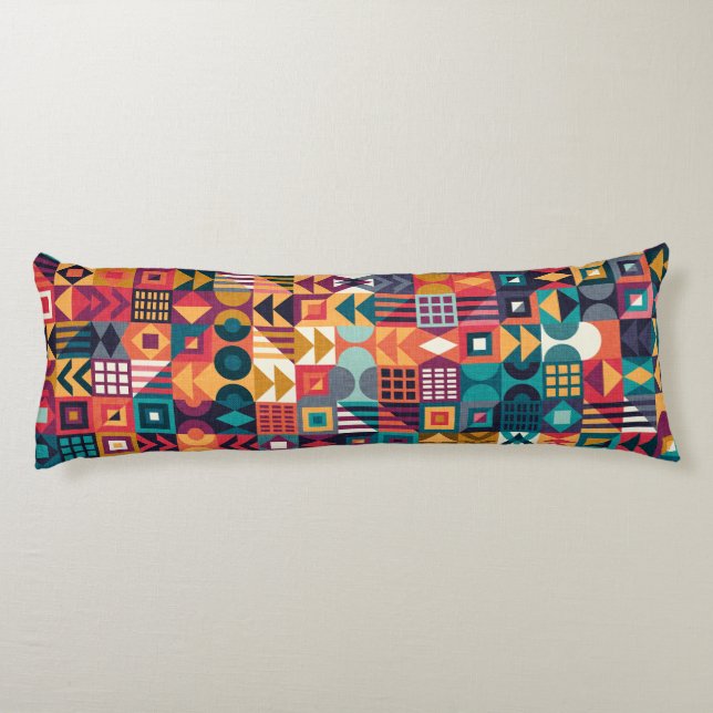 Geometriskt Ramar 4 Kroppskudde (Baksidan)