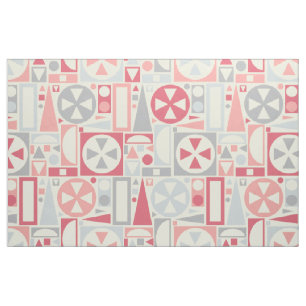 Geometriskt Retro 50-talMitt--Århundrade modern Tyg