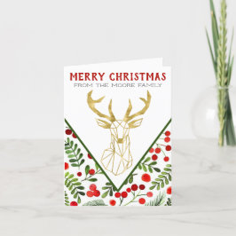 Geometriskt rindekort - tomt helgkort