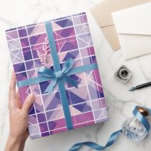 Geometriskt Rosa Lila Rutnät Abstrakt Mönster