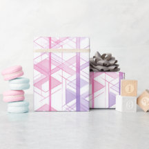 Geometriskt Rosa Lila Rutnät Abstrakt Mönster