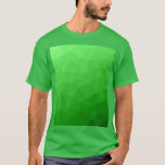 Geometriskt rutnät för ljusskygg grönt mönster t shirt<br><div class="desc">Elegant modern geometrisk t-shirt för alla. Ljust grönt gradientgeometrisk maska med mönster-ljusa trianglar,  ombre. Triangelns geometriska nät med ljus mörk grönt gradientdesign.</div>