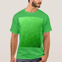 Geometriskt rutnät för ljusskygg grönt mönster t shirt