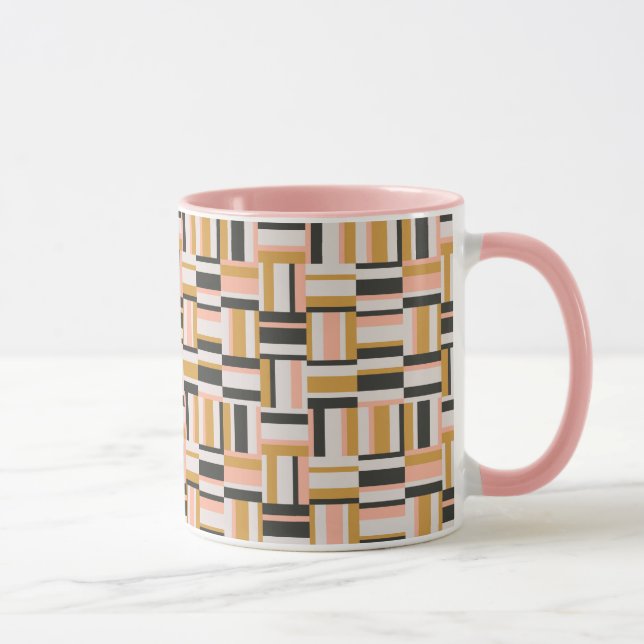 Geometriskt Shapemönster Mugg (Höger)