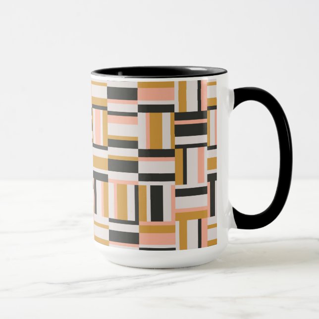 Geometriskt Shapemönster Mugg (Höger)