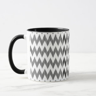 Geometriskt sicksackmönster mugg