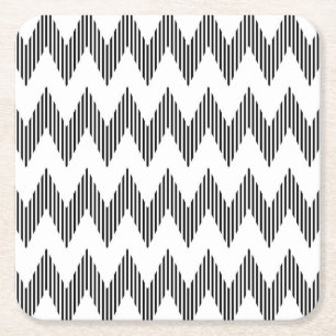Geometriskt sicksackmönster underlägg papper kvadrat