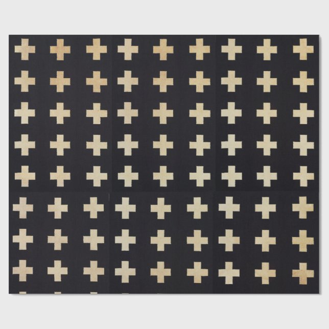 Geometriskt slående in papper presentpapper (Platt)