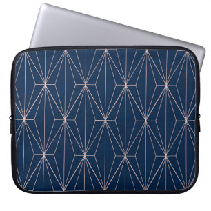Geometriskt sömlöst mönster. Abstraktens geometris Laptop Fodral