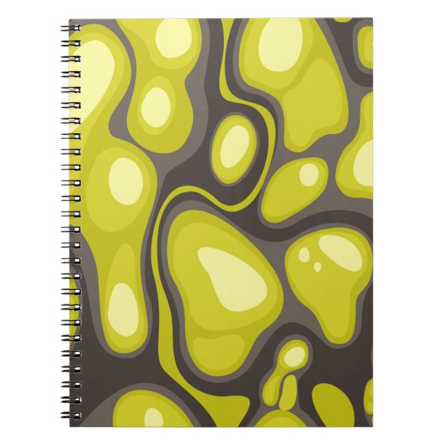 Geometriskt sömlöst mönster från prickar. Abstrakt Anteckningsbok (Framsidan)