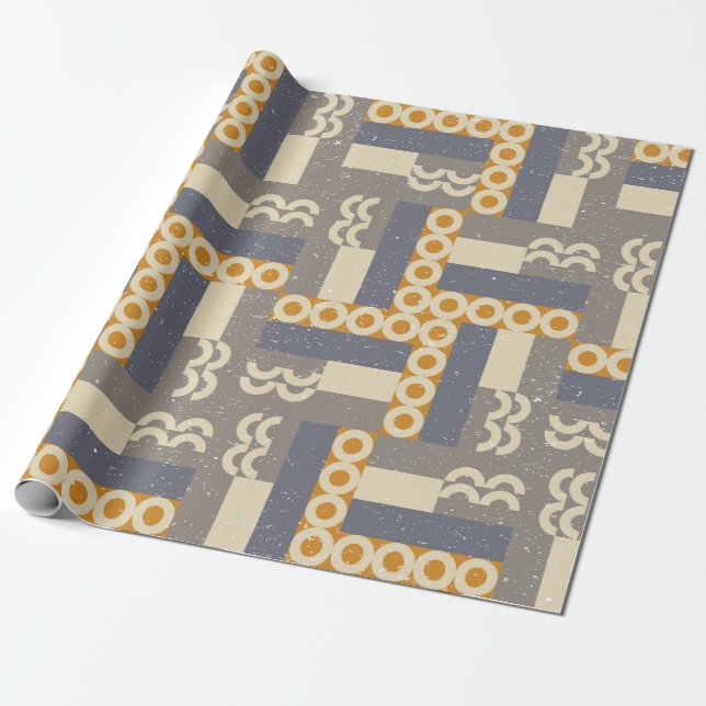 Geometriskt sömlöst mönster i stil. Modern Presentpapper (Utrullad)