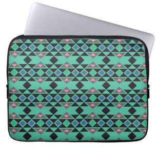 Geometriskt stam- aztec mönster för andes laptop sleeve