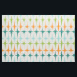 Geometriskt Starbursts för vintage tyg<br><div class="desc">Vintage. Geometrics. Starbursts. Om du älskar några av den ord, är detta geometriska Starbursts för retro vintage tyg för dig. Denna moderna design för det mitt- århundradet presenterar en kräm- bakgrund med ror av turkos, limefruktgrönt, orangen och krickastarbursts. Denna moddesign parar beautifully med den konstiga lite lök Retro atom- mobila...</div>