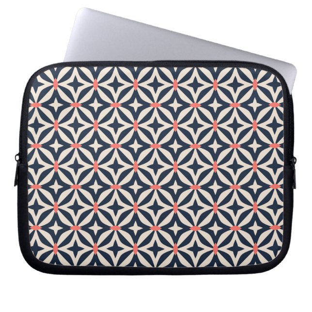 Geometriskt stjärnamönster laptop fodral (Framsidan)