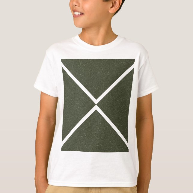 Geometriskt T-Shirt-Grönt för avskärmad mus T Shirt (Framsida)
