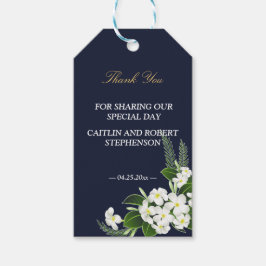 Geometriskt tack för elegant Classy Navy Presentetikett