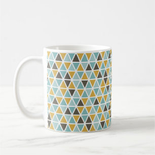 Geometriskt triangelmönster kaffemugg