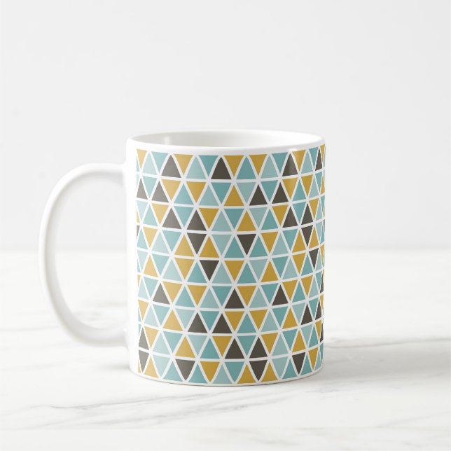 Geometriskt triangelmönster kaffemugg (Vänster)