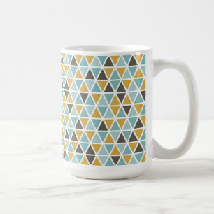 Geometriskt triangelmönster kaffemugg